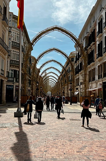 Malaga's city centre